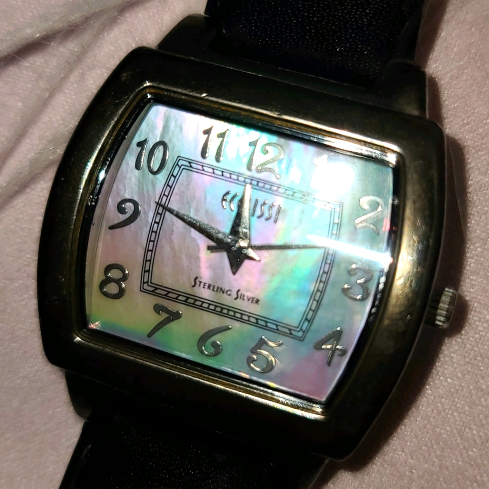 Eclissi Sterling Silver/Mother of Pearl Watch